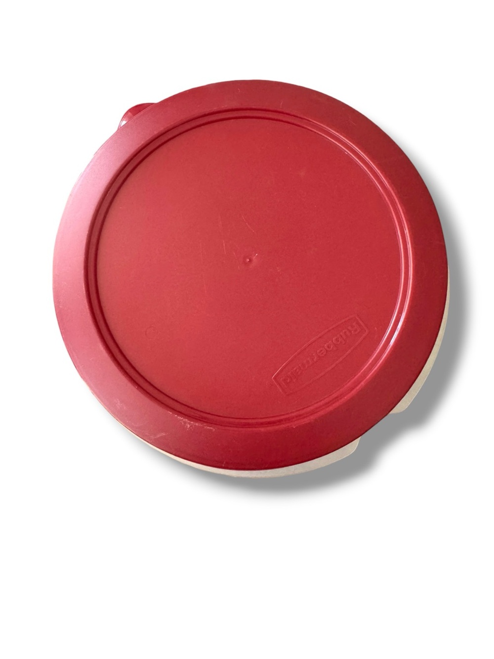 Rubbermaid 1.6 Gallon Round Food Storage Container Red Lid 401B 2 - Picture 5 of 7